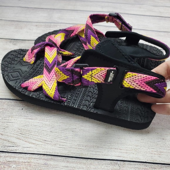 Muk luks sport NWT sandal pink chevron size 8 - Picture 5 of 7